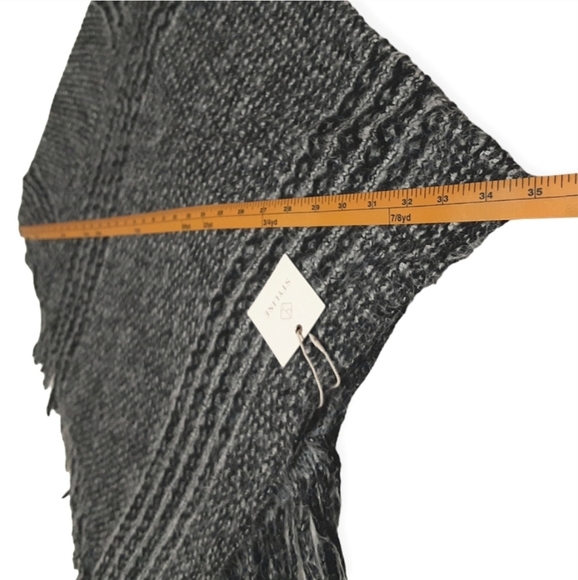 Poncho Sweater With Fringe - Picture 11 of 13